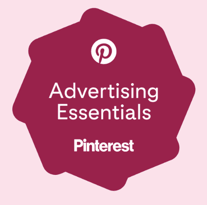 Pinterest advertising badge